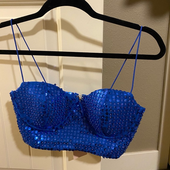 Oh Polly Embellished Crop Top - Picture 2 of 3